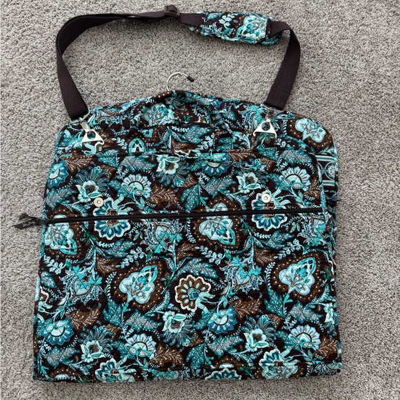 Vera Bradley Java Blue Paisley Suitcase and Garment Bag - Picture 5 of 5